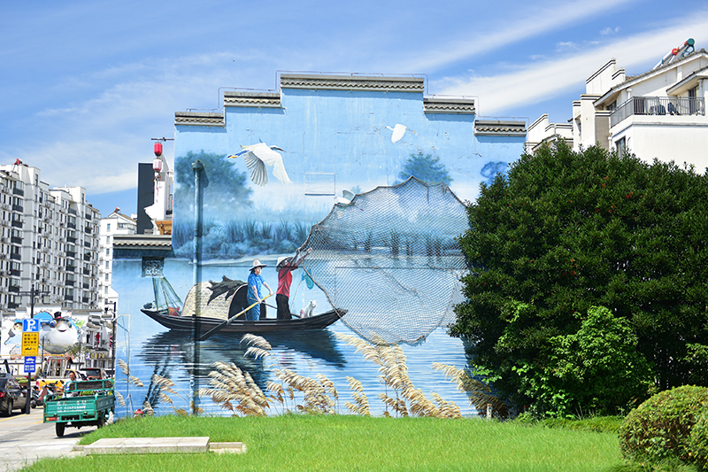 2020年8月2日拍攝的江蘇省張家港市永聯(lián)村。