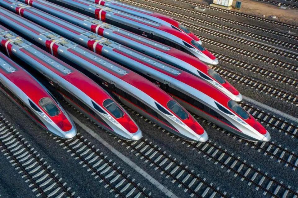 ?雅萬高鐵動車組。中國中車供圖。