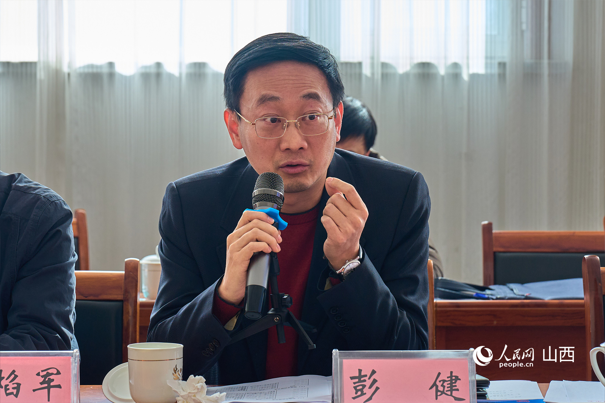 文化和旅游部文化和旅游研究基地（中國(guó)傳媒大學(xué)）主任彭健。人民網(wǎng) 張超寧攝