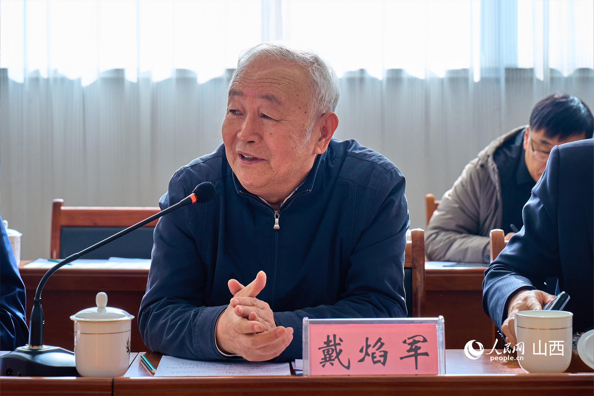 中央黨校（國(guó)家行政學(xué)院）黨建教研部原副主任、教授戴焰軍。人民網(wǎng) 張超寧攝