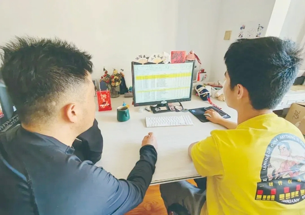 一起上課的畫面。北京航空航天大學供圖